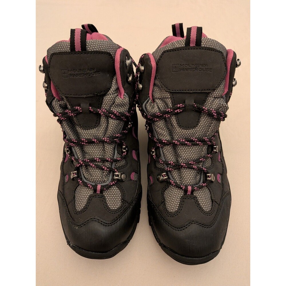 Mountain Warehouse Adventurer Waterproof Boots Women Size 10 Black/Pink